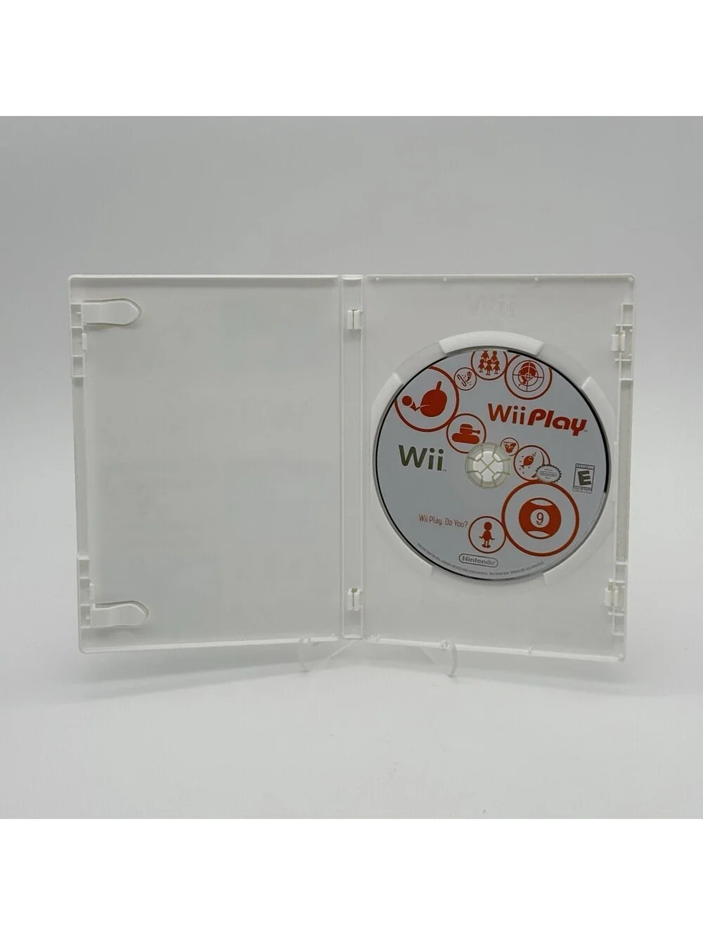Wii Play (Nintendo Wii, 2007) Game Disc - OEM Case - Cover Art - No Manual - UEC